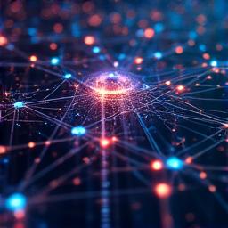 Automated trading execution node graph with intricate connections